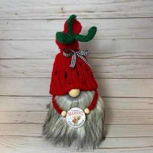 Strawberry Gnome, Tiered Tray Decor, Rae Dunn Inspired Summer Display Accessory